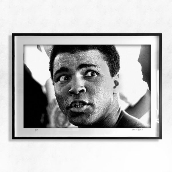 Muhammad Ali & Joe Frazier 1971 Mug Shots Print - Iconic Boxing Rivalry Art - Muhammad Ali Prints by Chris Smith