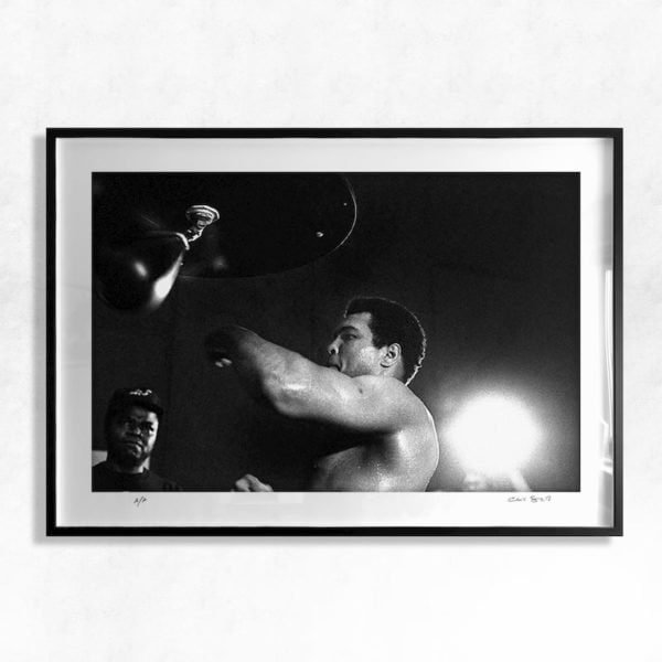 Ali On Speed ball New Orleans - Muhammad Ali Prints by Chris Smith