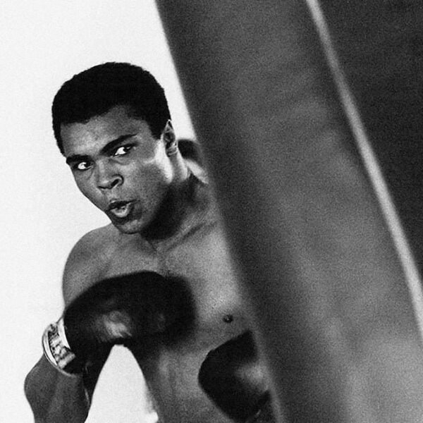 Ali On The Heavy Bag - Muhammad Ali Prints by Chris Smith