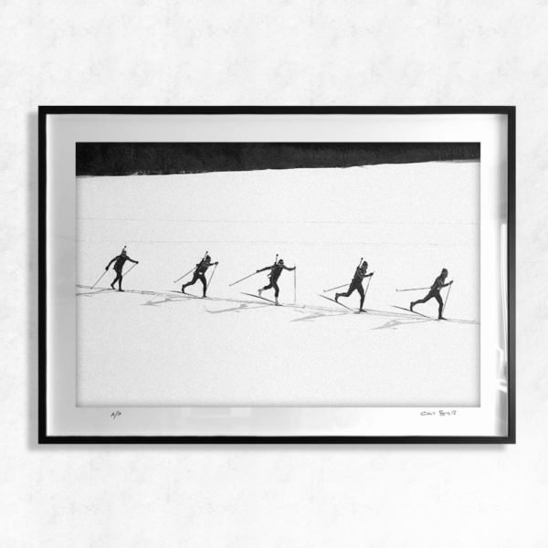 Biathlon Olympics Lake Placid 1980 - Muhammad Ali Prints by Chris Smith