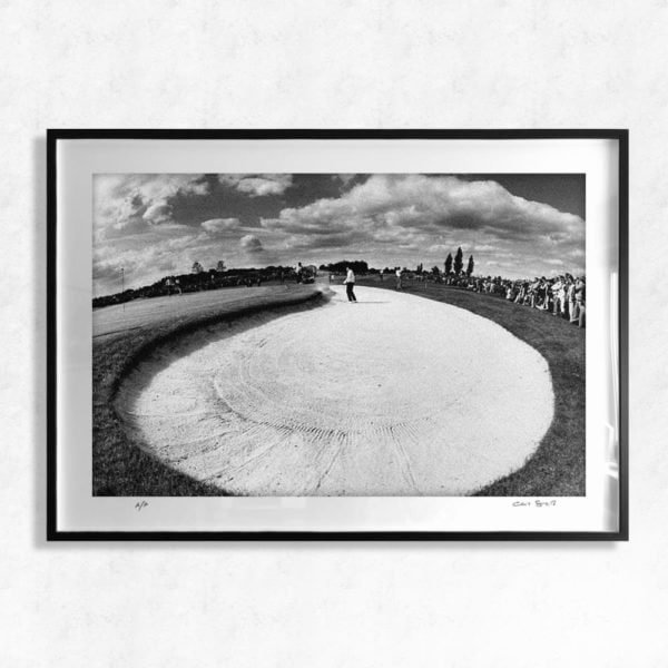 Golf bunker shot - vintage golf sports photography print by Chris Smith