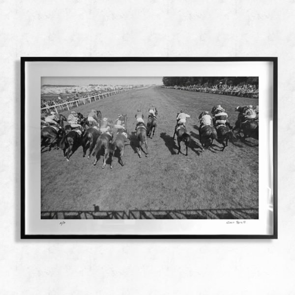 Horse Races Derby day - vintage British horse racing photography print by Chris Smith