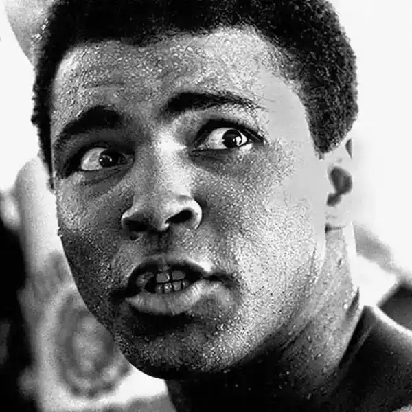 Muhammad Ali and Joe Frazier Mug Shots from 1971