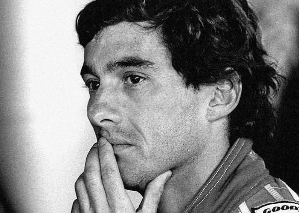 Ayrton Senna Formula 1 portrait - sports photograph by Chris Smith