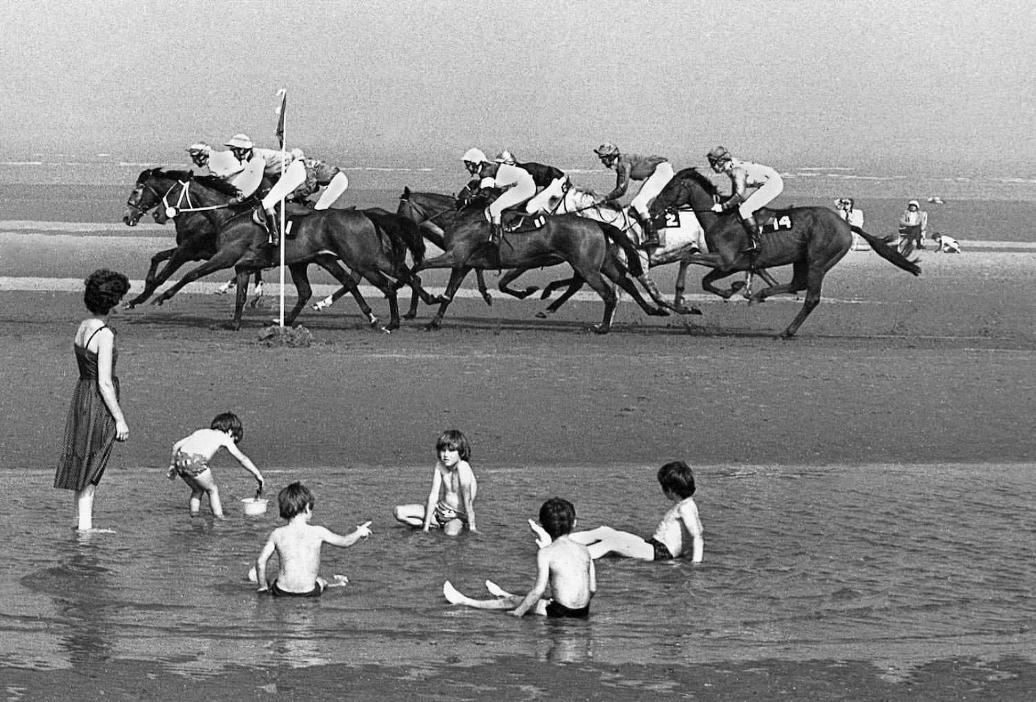 Laytown beach horse races Ireland - sports photograph by Chris Smith